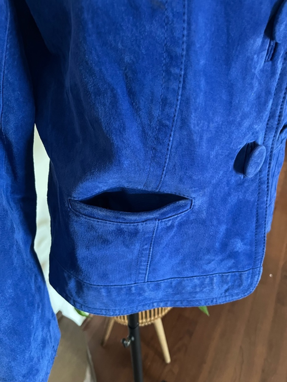 Chico’s Royal Blue Suede Jacket - Picture 2 of 11